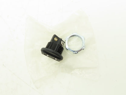 Omega RSJ-J-R Round Hole Pannel Jack 1-1/8" Bezel Screw Terminals Lot of 11