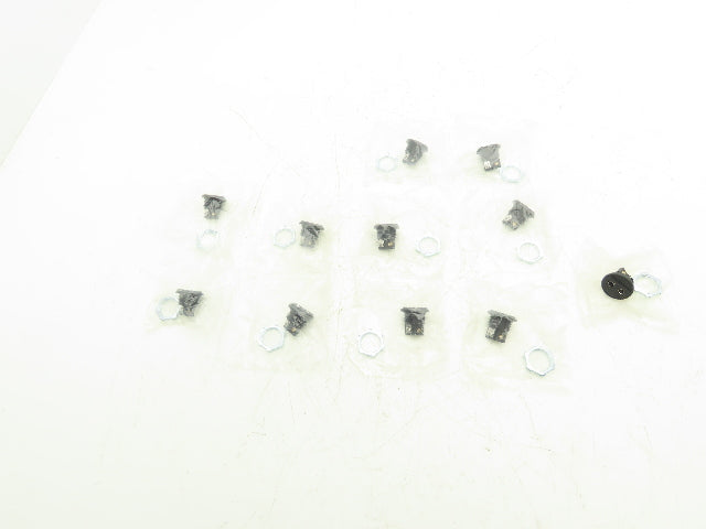 Omega RSJ-J-R Round Hole Pannel Jack 1-1/8" Bezel Screw Terminals Lot of 11