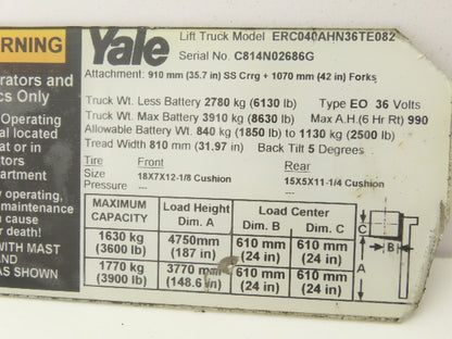 Yale Forklift Throttle Accelerator Pedal Bracket/Potentiometer ERC040AHN36TE082
