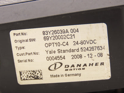 Yale Danaher 83Y26039A 004 Dash Display Master Controller Off ERC040AHN36TE082