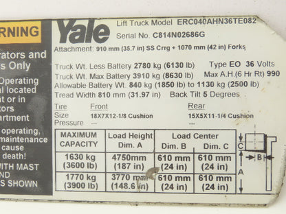 Yale Danaher 83Y26039A 004 Dash Display Master Controller Off ERC040AHN36TE082