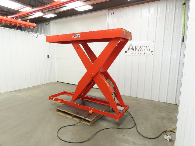 Presto XL60-80 Hydraulic Lift Table 8000lb 60" Lift 24x86" Top 230/460V 3Ph