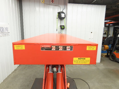 Presto XL60-80 Hydraulic Lift Table 8000lb 60" Lift 24x86" Top 230/460V 3Ph