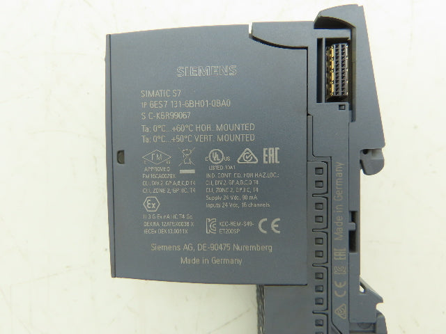 Siemens 6ES7 131-6BH01-0BA0 SIMATIC ET200SP Digital Input DI 16x 24VDC Lot of 2
