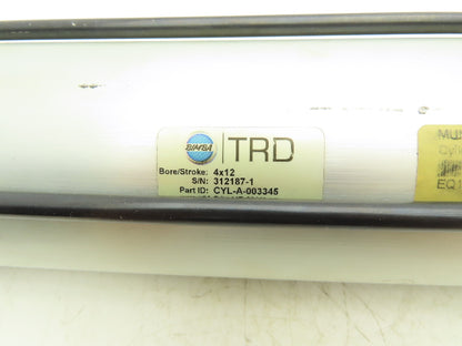 TRD Pneumatic Air Cylinder 4" Bore 12" Stroke 250 PSI Double Acting