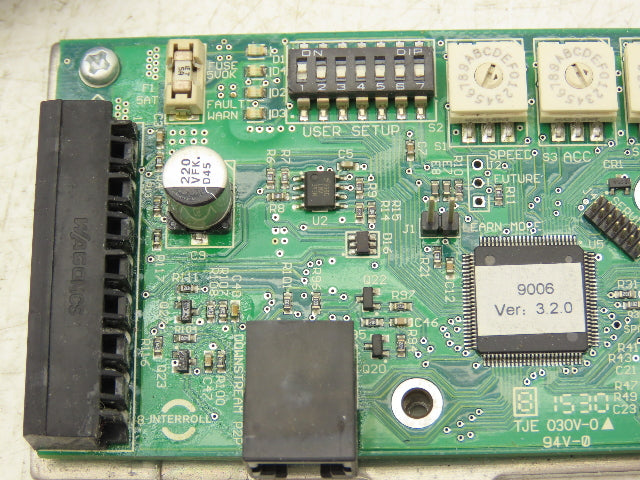 Interroll 9006 MDR Roller Drive Conveyor Speed Control Card Module 24VDC Rev K