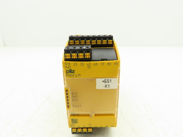 Pilz PNOZ s11C Safety Relay PNOZSIGMA Series 24VDC Spring Cage 8 N.O. & 1 N.C.