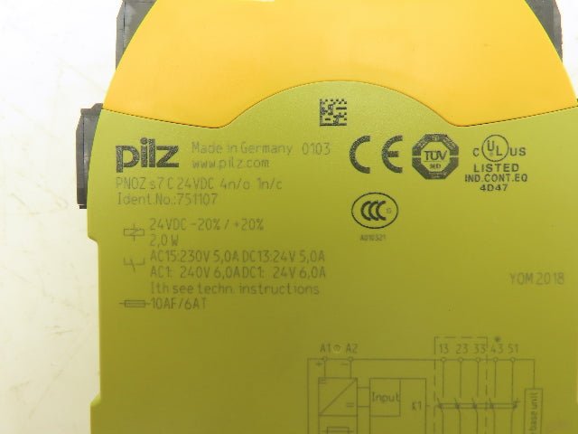 Pilz PNOZ s7 C Safety Relay PNOZSIGMA Series 24VDC Spring Cage Lot of 5