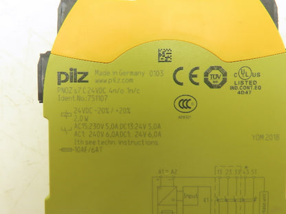 Pilz PNOZ s7 C Safety Relay PNOZSIGMA Series 24VDC Spring Cage Lot of 5