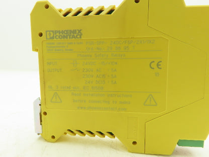 Phoenix Contact PSR-SPP-24DC/FSP/2X1/1X2 Safety Coupling Relay 24VDC/230VAC-READ