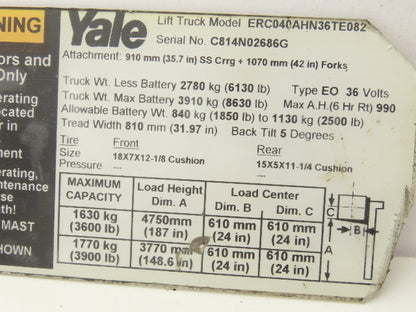 Danaher Motion ACS4815-525C AC SuperDrive Forklift Motor Controller ERC040AHN