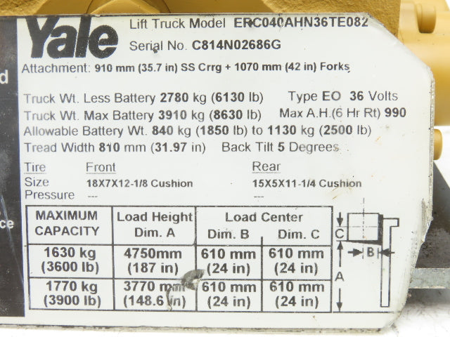Husco Yale Hydraulic 3-Spool Forklift Mast Control Valve From ERC040AHN36TE082