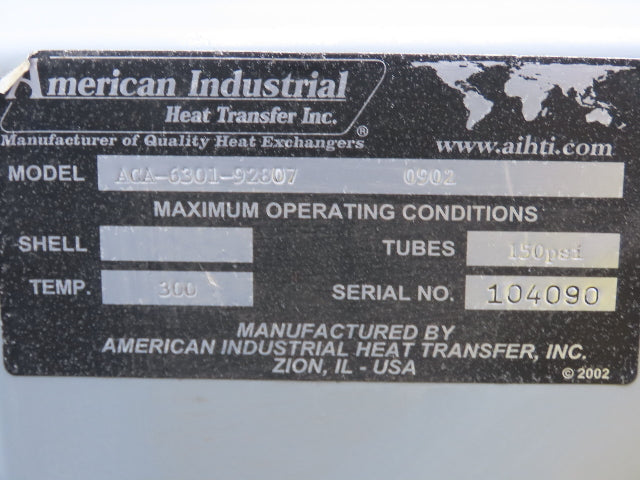 American Industrial ACA-4302-3 Air Cooled Aftercooler Heat Exchanger 4"NPT 3PH