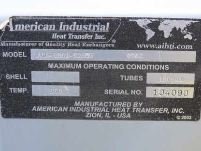 American Industrial ACA-4302-3 Air Cooled Aftercooler Heat Exchanger 4"NPT 3PH