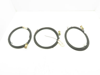 Amphenol PC06A-12-8S(SR) 8 Pin Connector With 20 Cable 7 Leads Lot of 3