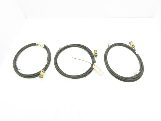 Amphenol PC06A-12-8S(SR) 8 Pin Connector With 20 Cable 7 Leads Lot of 3