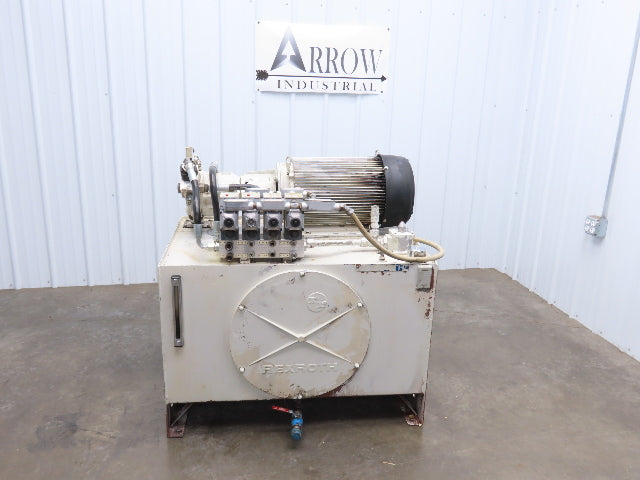 Rexroth 971670/84 Hydraulic Power Unit 1250PSI 33GPM 60 Gallon Tank 230/460V 3Ph
