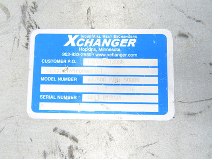 Xchanger AA-500 Air Cooled Heat Exchanger 18"Fan 4"Flanged 2Hp 230/460V 3PH