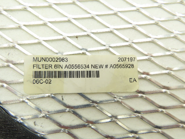 ACS A0565928 Vacuum Receiver Disc Filter Aluminum Screen 10" x 10" x 1/4"