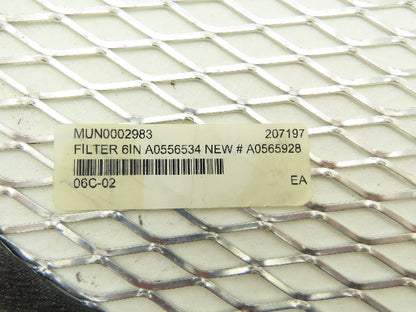 ACS A0565928 Vacuum Receiver Disc Filter Aluminum Screen 10" x 10" x 1/4"