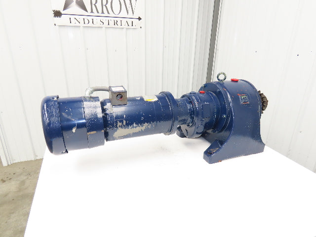 Hampton SKK AFK Helical Gear Motor 70:1 Reducer 25 RPM 5Hp 230/460V 3PH 184TC