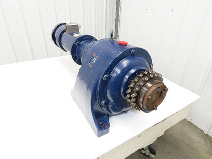 Hampton SKK AFK Helical Gear Motor 70:1 Reducer 25 RPM 5Hp 230/460V 3PH 184TC