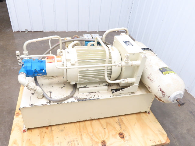 Vickers Hydraulic Power Unit 1000PSI 7GPM 60 Gallon Tank 230/460V 3Ph