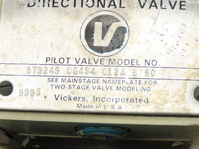 Vickers Hydraulic Power Unit 1000PSI 7GPM 60 Gallon Tank 230/460V 3Ph