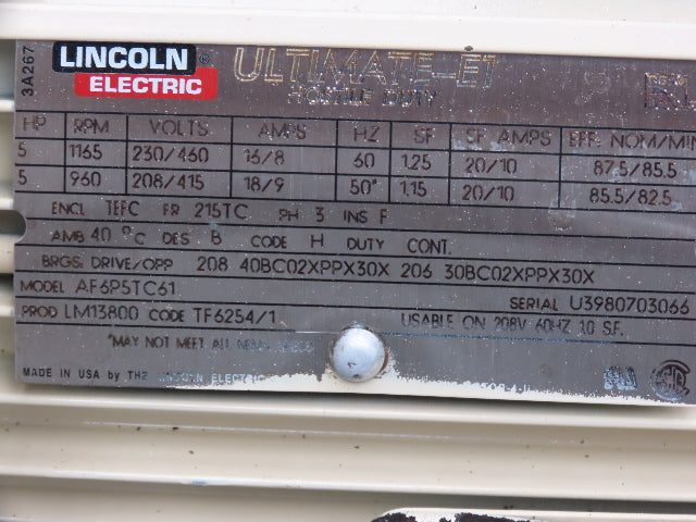 Vickers Hydraulic Power Unit 1000PSI 7GPM 60 Gallon Tank 230/460V 3Ph