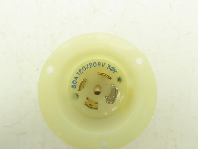 Hubbel 2815 L21-30P Locking Inlet 4 Pole 5 Blade 30A 120/208VAC 3Ph Lot of 3