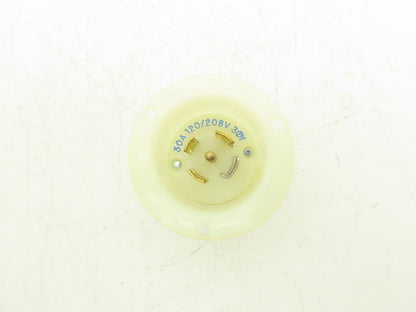 Hubbel 2815 L21-30P Locking Inlet 4 Pole 5 Blade 30A 120/208VAC 3Ph Lot of 3