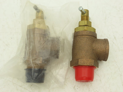 Dayton 3YB66 Pressure Relief Valve 3/4" NPT 300 PSI 25 GPM Brass Lot of 2