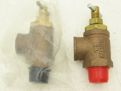 Dayton 3YB66 Pressure Relief Valve 3/4" NPT 300 PSI 25 GPM Brass Lot of 2