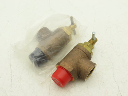 Dayton 3YB66 Pressure Relief Valve 3/4" NPT 300 PSI 25 GPM Brass Lot of 2