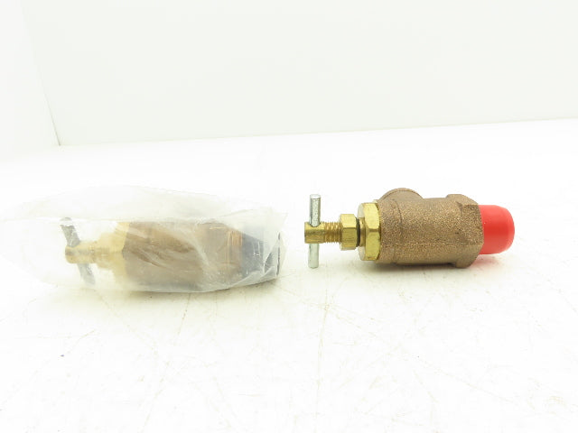 Dayton 3YB66 Pressure Relief Valve 3/4" NPT 300 PSI 25 GPM Brass Lot of 2