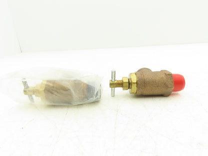 Dayton 3YB66 Pressure Relief Valve 3/4" NPT 300 PSI 25 GPM Brass Lot of 2