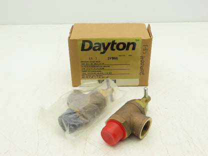Dayton 3YB66 Pressure Relief Valve 3/4" NPT 300 PSI 25 GPM Brass Lot of 2