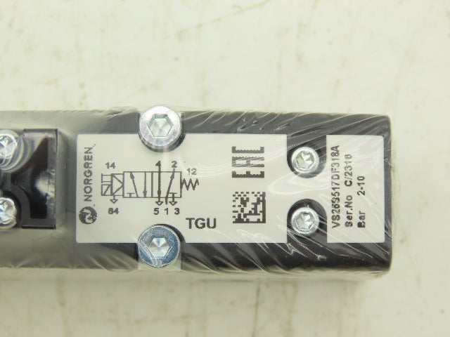 Norgren VS26S517DF318A Pneumatic Control Valve VS26 Series 5/2 Way 115 VAC