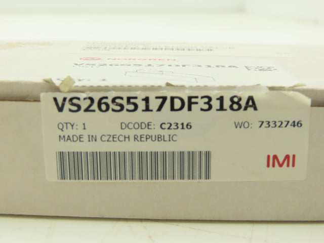 Norgren VS26S517DF318A Pneumatic Control Valve VS26 Series 5/2 Way 115 VAC
