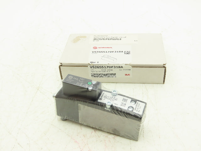 Norgren VS26S517DF318A Pneumatic Control Valve VS26 Series 5/2 Way 115 VAC