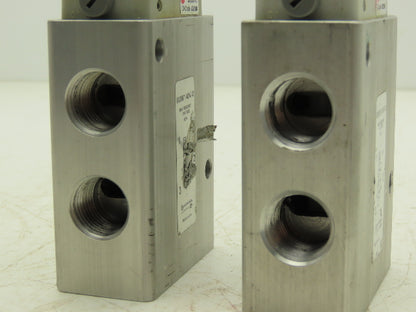 Norgren 8020871-0247-D Pneumatic Solenoid Valve 3/2-Pos Missing Coil Lot of 2