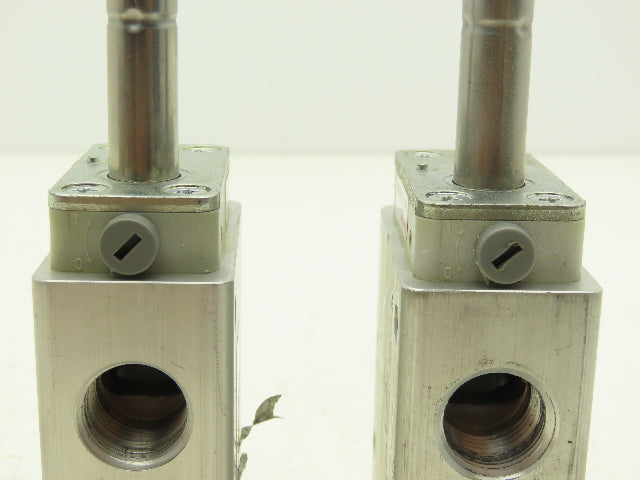 Norgren 8020871-0247-D Pneumatic Solenoid Valve 3/2-Pos Missing Coil Lot of 2