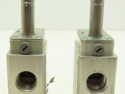 Norgren 8020871-0247-D Pneumatic Solenoid Valve 3/2-Pos Missing Coil Lot of 2