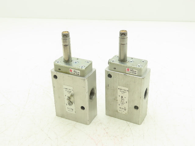 Norgren 8020871-0247-D Pneumatic Solenoid Valve 3/2-Pos Missing Coil Lot of 2