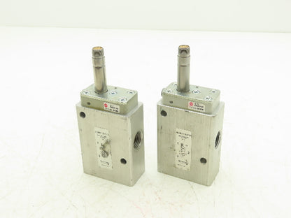 Norgren 8020871-0247-D Pneumatic Solenoid Valve 3/2-Pos Missing Coil Lot of 2
