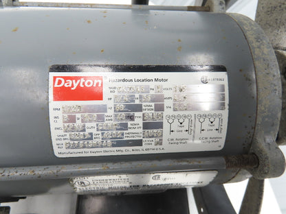 Dayton 4C133A 16" Exhaust Fan 20"OD 1/4Hp 1725rpm 115V 1PH Haz Loc Motor 6K734S