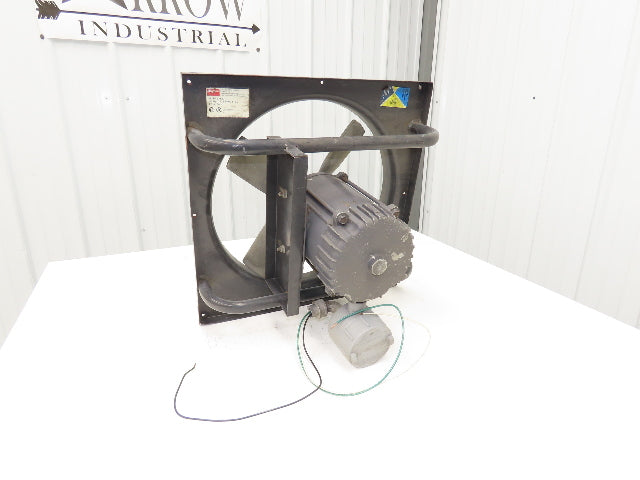 Dayton 3XK37 16" Exhaust Fan 1/4Hp 1725rpm 115V 1PH Haz Loc Motor 20"Sq Frame