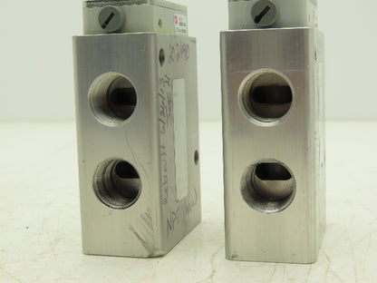 Norgren 8020871 Pneumatic Solenoid Valve 3/2-Pos 150 PSI Missing Coil Lot of 2