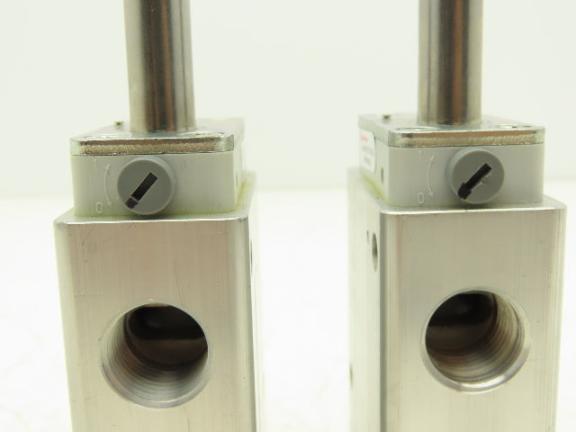 Norgren 8020871 Pneumatic Solenoid Valve 3/2-Pos 150 PSI Missing Coil Lot of 2