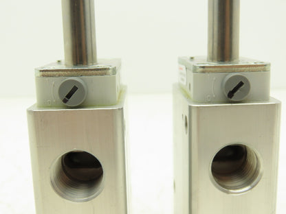 Norgren 8020871 Pneumatic Solenoid Valve 3/2-Pos 150 PSI Missing Coil Lot of 2